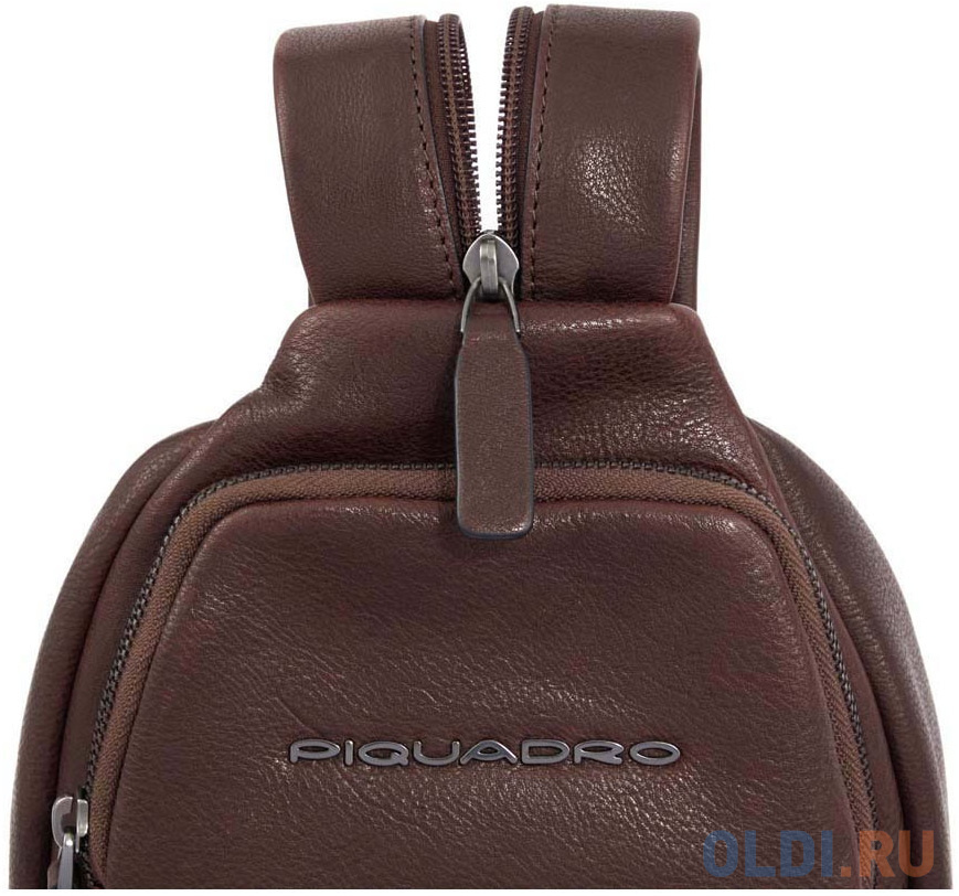 Рюкзак слинг Piquadro Paavo CA6027S122/TM темно-коричневый кожа CA6027S122/TM - фото 8