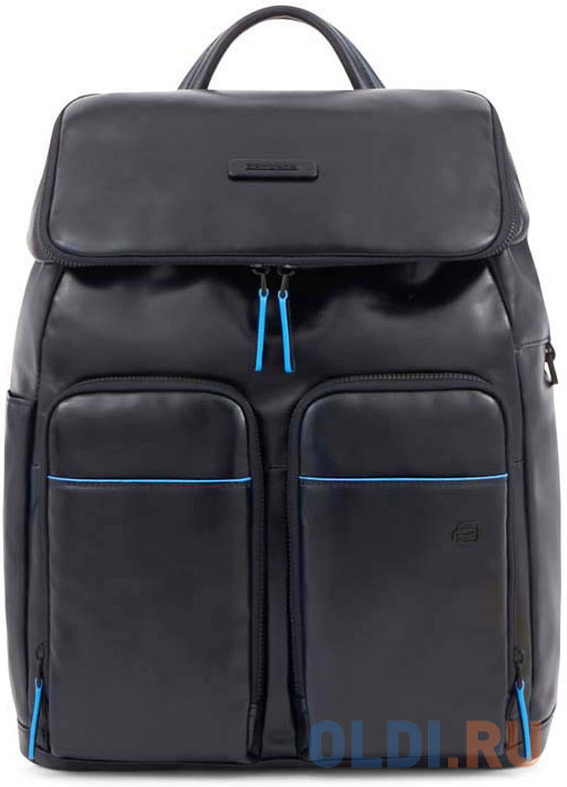 Рюкзак Piquadro Blue Square Revamp CA6104B2V/BLU синий кожа сумка для ноутбука piquadro   square ca4021b3 blu4 синий натур кожа
