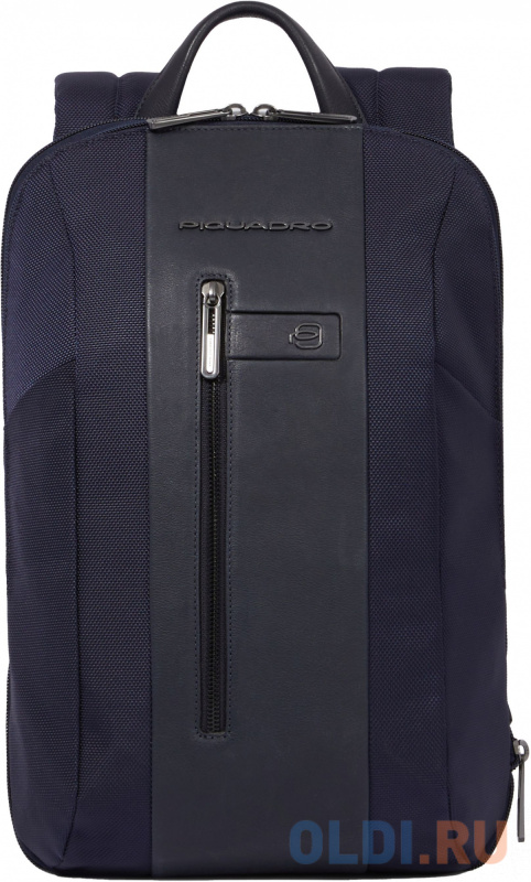 

Рюкзак Piquadro Brief2 CA6384BR2/BLU синий нейлон/натур.кожа