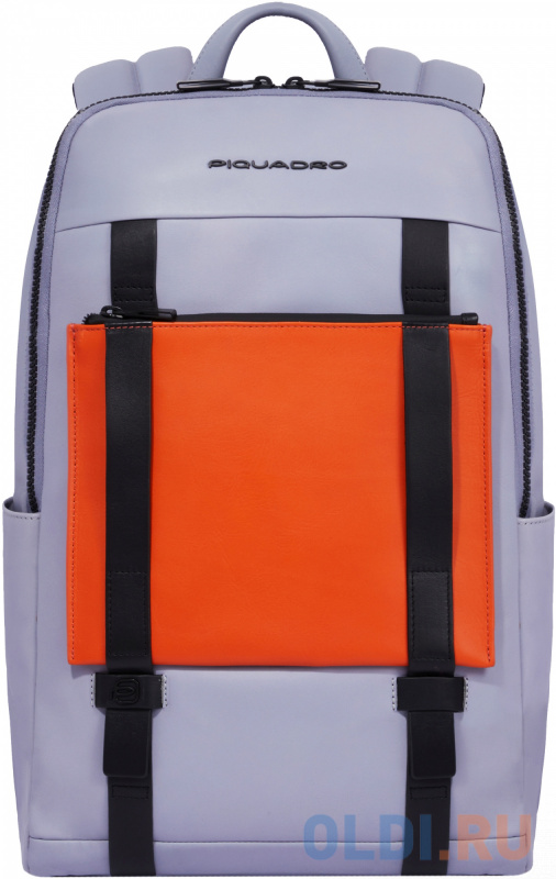 

Рюкзак Piquadro David CA6363S130/GR серый/оранжевый кожа