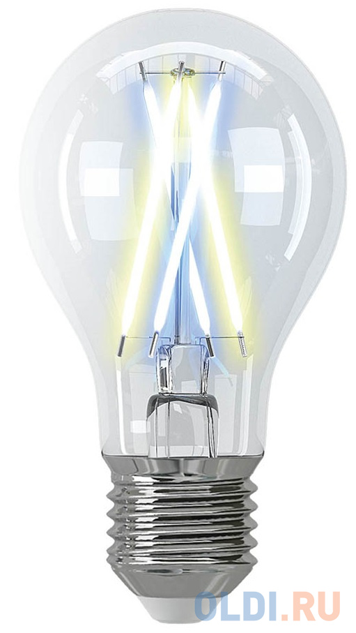 Лампочка: HIPER Smart LED Filament bulb IoT A60/Умная филамент LED лампочка/Wi-Fi/Е27/Шар/7Вт/2700К-6500К/800lm