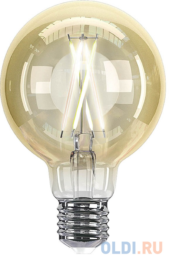 

Лампочка: HIPER Smart LED Filament bulb IoT G95 Vintage/Умная филамент LED лампочка/Wi-Fi/Е27/Шар/7Вт/2700К-6500К/600lm/Тонировка