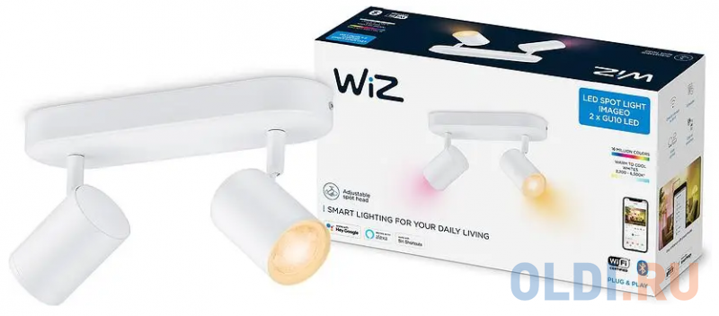 Светильник IMAGEO WiZ Spots 2x5W W 22-65K RGB фото