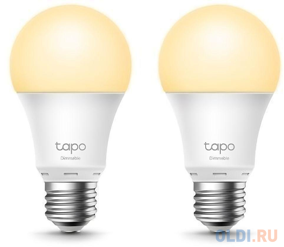TP-Link Tapo L510E Smart Wi-Fi Light Bulb, Dimmable, E27 base, 2700K, 220V, 50/60 Hz, 60W Equivalent, Energy Class A+, 2.4GHz, 802.11b/g/n, Tapo APP, аккумулятор gp smart energy 100aahcsv aa nimh 1000mah 2 шт