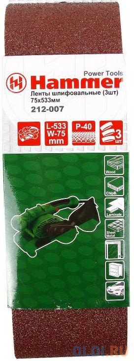 

Лента шлифовальная Hammer Flex 212-007 Р-40