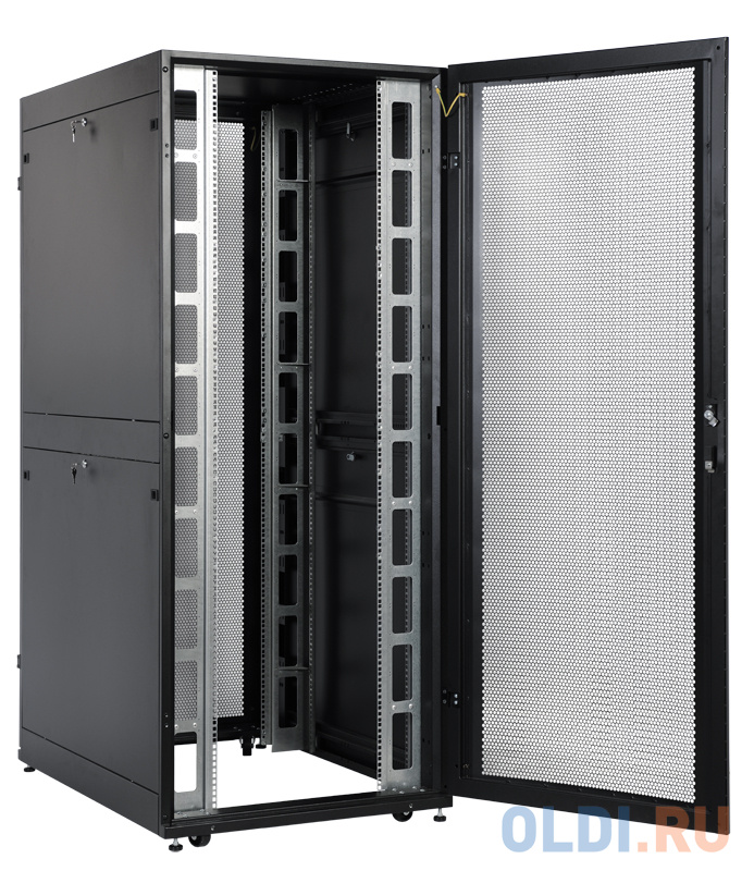 Шкаф напольный 48U ЦМО ШТК-СП-48.8.12-48АА-9005 800x1190mm дверь перфорированная черный фото