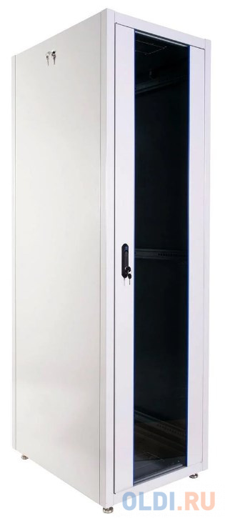 ЦМО Шкаф телекоммуникационный напольный ЭКОНОМ 42U (600 х 600) дверь стекло, дверь металл ШТК-Э-42.6.6-13АА