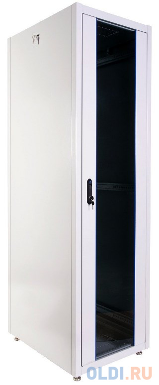 ЦМО Шкаф телекоммуникационный напольный ЭКОНОМ 42U (600 х 800) дверь стекло, дверь металл ШТК-Э-42.6.8-13АА