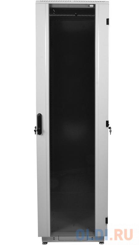 Шкаф телекоммуникационный напольный 47U (800х800) дверь стекло (3 места), [ ШТК-М-47.8.8-1ААА ]