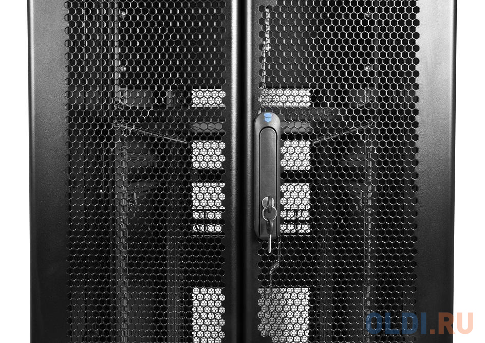 Шкаф напольный серверный 42U ЦМО ШТК-СП-42.8.12-44АА-9005 800x1200mm ПРОФ дверь перфорированная черный фото