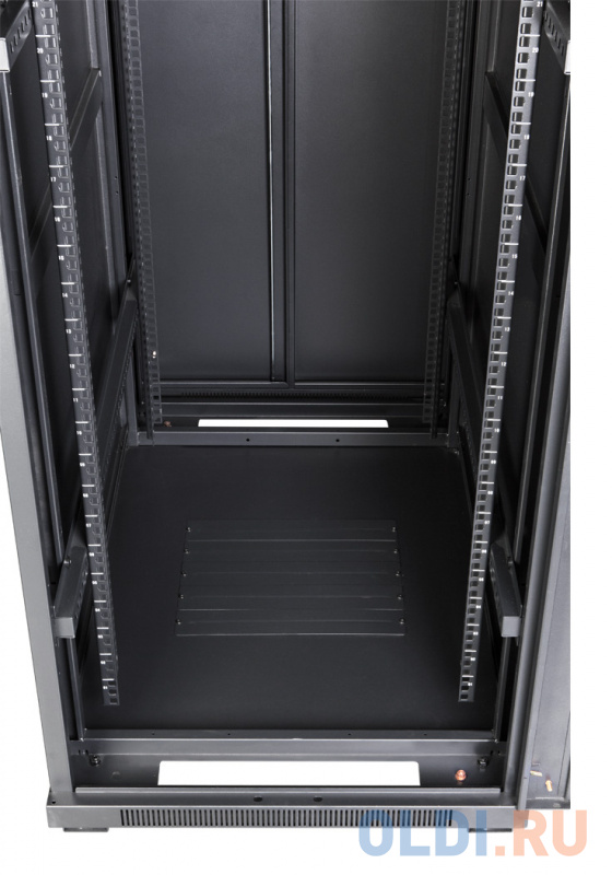 Шкаф коммутационный Lanmaster (TWT-CBB-27U-6X6-G1) 27U 600x600мм пер.дв.стекл задн.дв.спл.стал.лист 2-хст. 2 бок.пан. 800кг черный IP20 фото