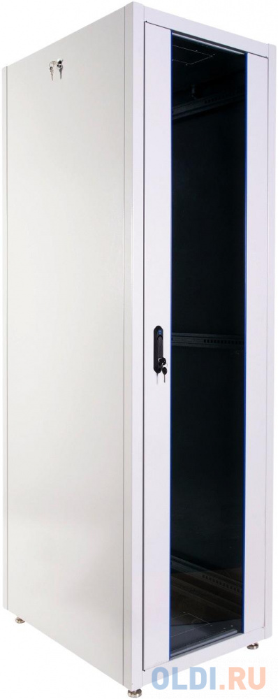 ЦМО Шкаф телекоммуникационный напольный ЭКОНОМ 42U (600 х 1000) дверь стекло, дверь металл ШТК-Э-42.6.10-13АА