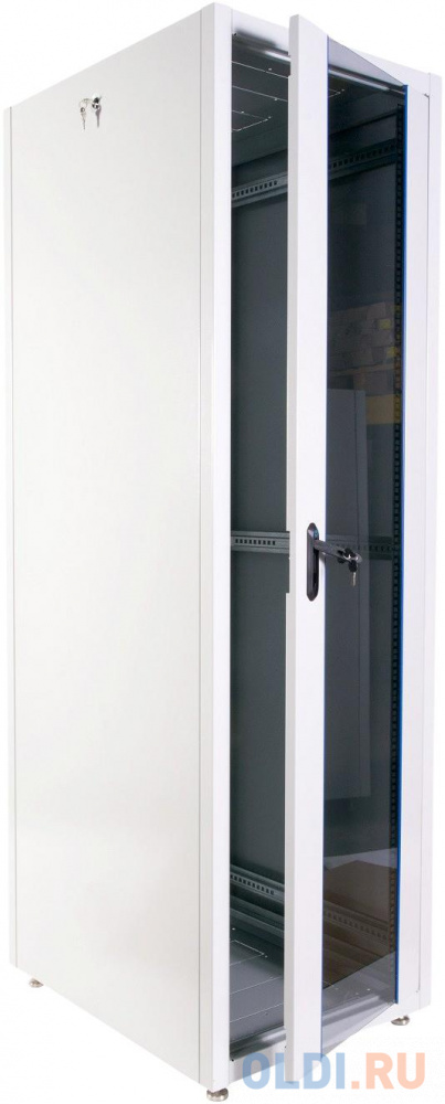 ЦМО Шкаф телекоммуникационный напольный ЭКОНОМ 42U (600 х 1000) дверь стекло, дверь металл ШТК-Э-42.6.10-13АА фото
