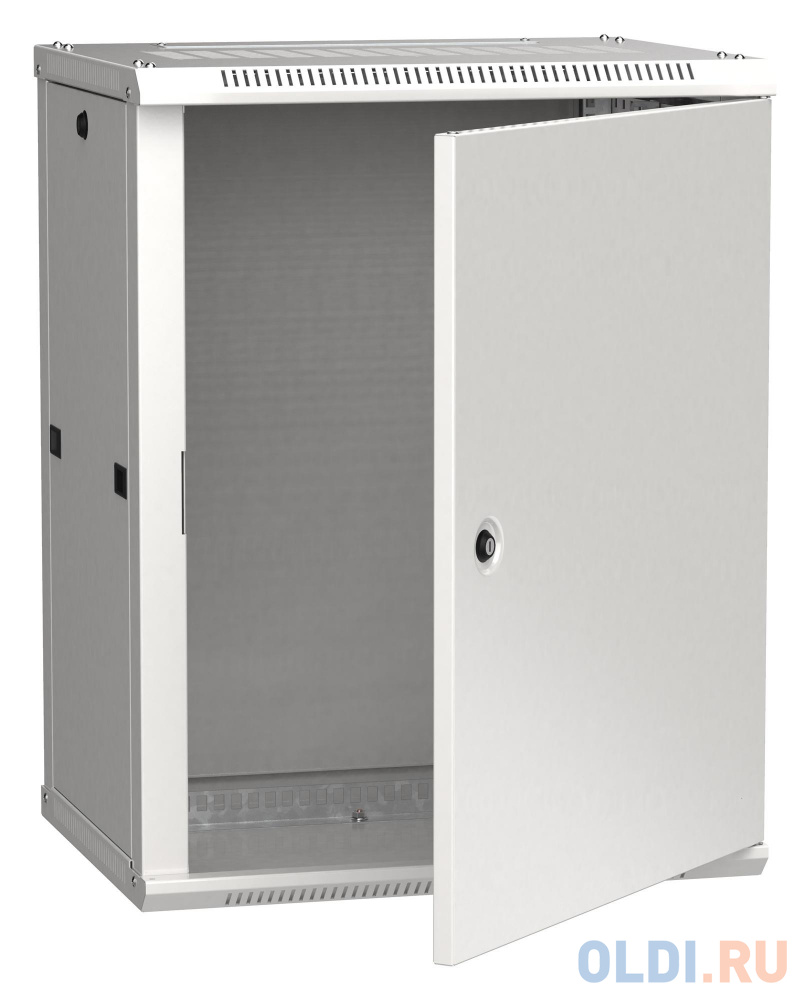 Шкаф монтажный ITK Linea W (LWR3-12U64-MF) настенный 12U 600x450мм пер.дв.металл 90кг серый 350мм 29кг 200град. 635мм IP20 IK10 сталь - фото 1