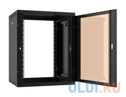 Шкаф коммутационный C3 Solutions WALLBOX 12-63 B (NT084696) настенный 12U 600x350мм пер.дв.стекл направл.под закл.гайки 245кг черный 300мм 17.5кг 610м фото