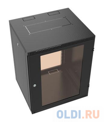 Шкаф коммутационный C3 Solutions WALLBOX 12-63 B (NT084696) настенный 12U 600x350мм пер.дв.стекл направл.под закл.гайки 245кг черный 300мм 17.5кг 610м фото