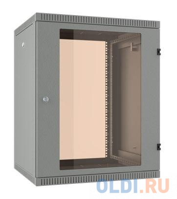 Шкаф коммутационный C3 Solutions WALLBOX 12-65 G (NT084697) настенный 12U 600x520мм пер.дв.стекл направл.под закл.гайки 160кг серый 470мм 22.5кг 610мм - фото 1
