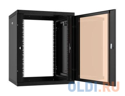 Шкаф коммутационный C3 Solutions WALLBOX 6-65 B (NT084686) настенный 6U 600x520мм пер.дв.стекл направл.под закл.гайки 75кг черный 470мм 16.5кг 340мм I фото