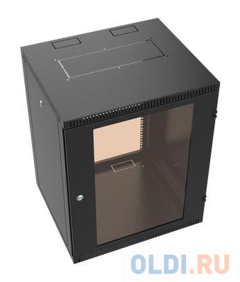 Шкаф коммутационный C3 Solutions WALLBOX 6-65 B (NT084686) настенный 6U 600x520мм пер.дв.стекл направл.под закл.гайки 75кг черный 470мм 16.5кг 340мм I фото