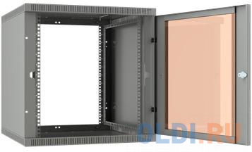 Шкаф коммутационный C3 Solutions WALLBOX LIGHT 6-66 G (NT176964) настенный 6U 600x650мм пер.дв.стекл несъемн.бок.пан. направл.под закл.гайки 25кг серы фото