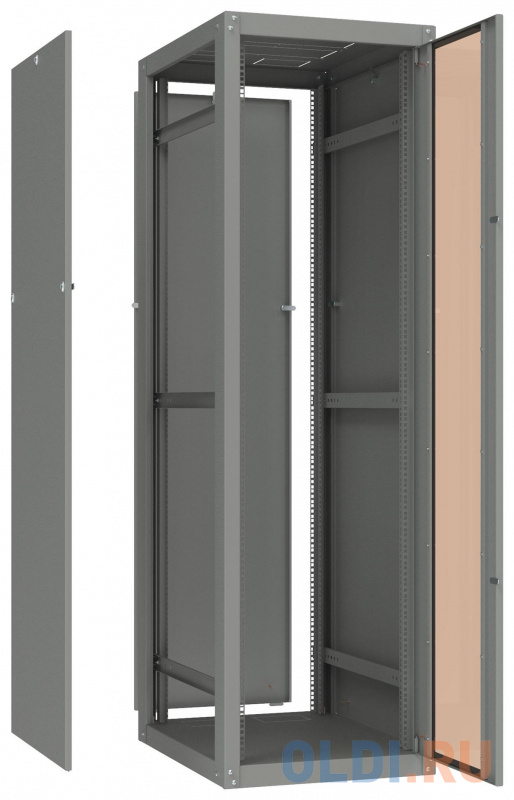 Шкаф коммутационный C3 Solutions Basic.2 33-66.GF13.SD2.BF22 G (NT565886) напольный 33U 600x600мм пер.дв.стекл задн.дв.спл.стал.лист 2 бок.пан. направ фото