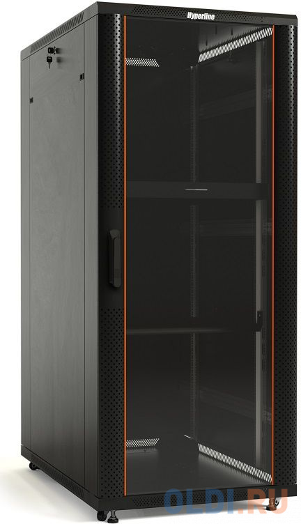 Шкаф напольный 19-дюймовый Hyperline TTB-1866-AS-RAL9004