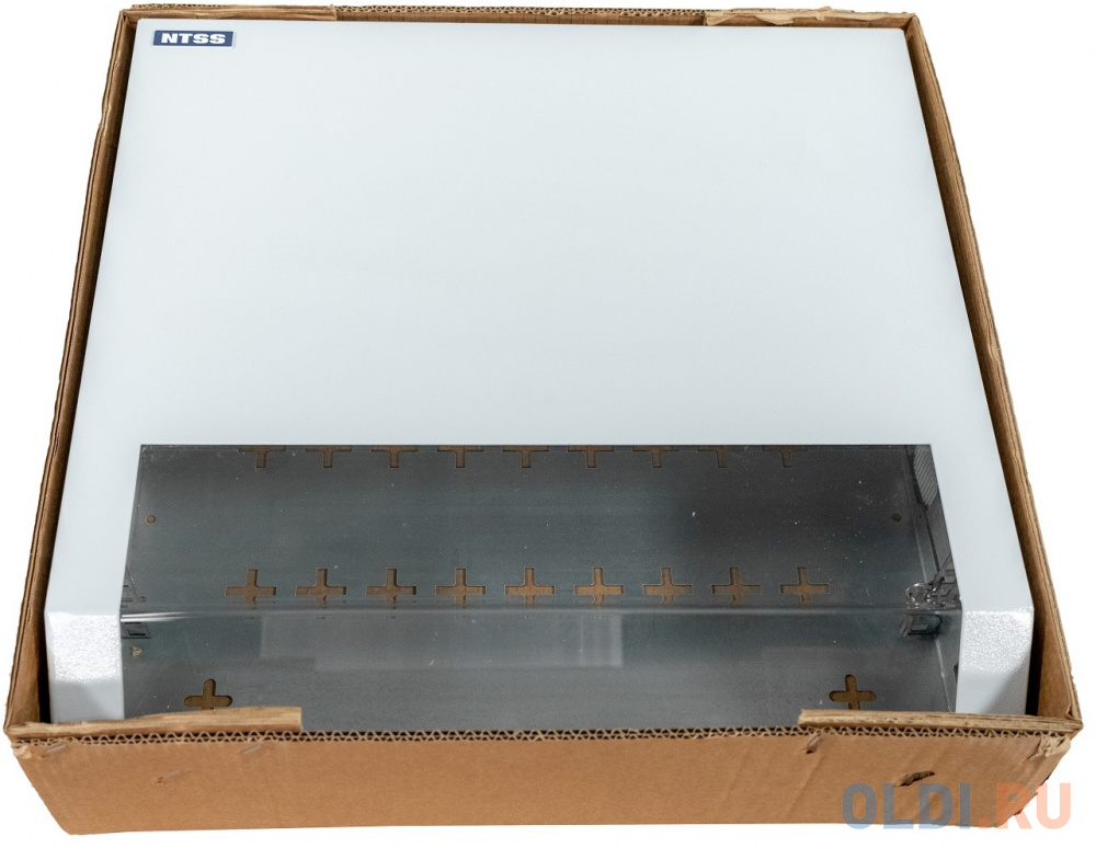 Шкаф коммутационный NTSS (NTSS-SOHO5U) настенный 5U 520x140мм пер.дв.стекл несъемн.бок.пан. 80кг белый IP20 - фото 7