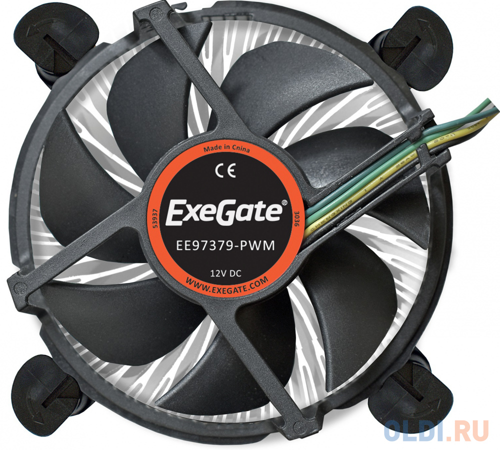 Кулер  Exegate EX283279RUS ExeGate EE97379-PWM, Al, S1150/1151/1155/1156, TDP 65W, Hydro bearing, 4pin, 23.5db, BOX радиатор supermicro snk p0049a4 1u active cpu heat sink for intel socket lga1150 1155 1151 88x81x27 8