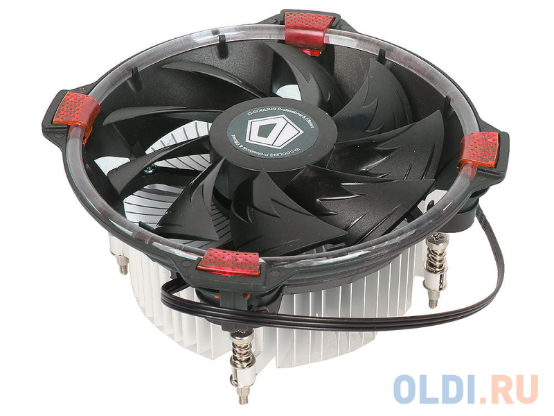 

Кулер ID-Cooling DK-03 HALO LED (100W/Red LED/Intel 775,115*)