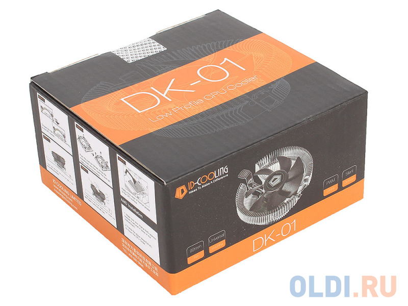 Кулер ID-Cooling DK-01 (95W/PWM/Intel 775,115*/AMD) Кулер ID-Cooling DK-01 (95W/PWM/Intel 775,115*/AMD) фото
