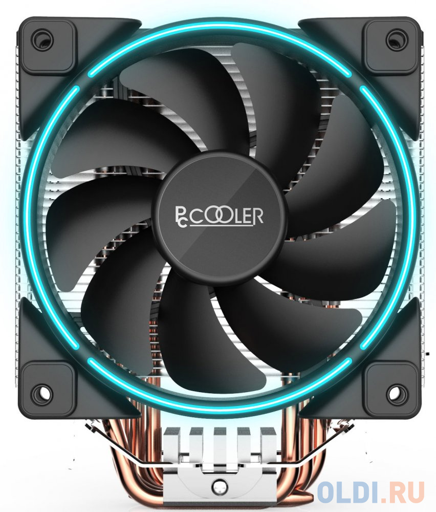 

Кулер PCCooler GI-X5B S775/115X/AM2/AM3/AM4 (24 шт/кор, TDP 160W, вент-р 120мм с PWM, Blue LED FAN, 5 тепловых трубок 6мм, 1000-1800RPM, 26.5dBa)