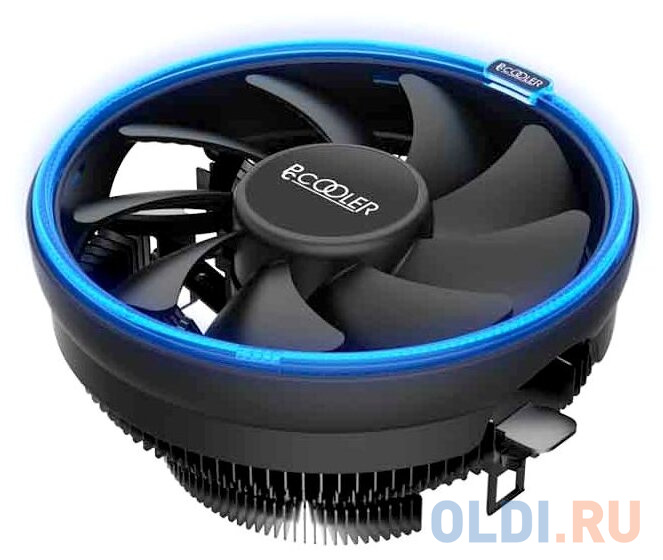 Кулер PCCooler E126M B S775/115X/AM2/2+/AM3/3+/AM4/FM1/FM2/2+ (48 шт/кор, TDP 92W, вент-р 120мм с PWM, Blue LED FAN, 1000-1800RPM, 26.5dBa) Retail Col фото