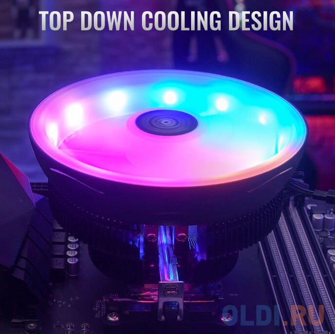 Устройство охлаждения(кулер) Aerocool Core Plus Soc-FM2+/AM2+/AM3+/AM4/1150/1151/1155/ 4-pin 15-25dB Al 110W 305gr LED Ret фото