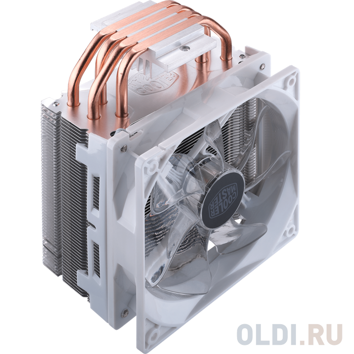 Cooler Master CPU Cooler Hyper 212 LED White Edition, 600 - 1600 RPM, 150W, White LED fan, Full Socket Support фото