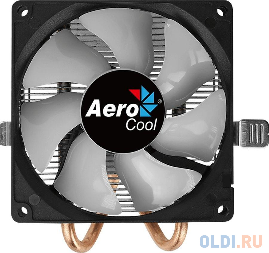 Cooler Aerocool Air Frost 2 110W / FRGB / 3-Pin / Intel 115*/775/2066/2011/AMD / Heat pipe 6mm x2 4710562750195 - фото 2