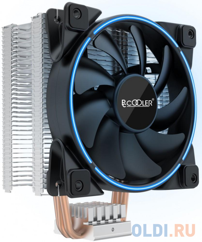 

PCCooler GI-X3B V2 Кулер S775/115X/20XX/AM2/AM3/AM4 (24 шт/кор, TDP 125W, вент-р 120мм с PWM, 3 тепловые трубки 6мм, синяя LED подсветка, 1000-1800RPM