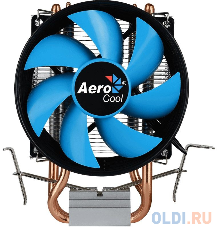 Кулер Aerocool Verkho 2 , INTEL/AMD,  TDP 110W, 6mm x2шт, 92x62x142mm, PWM 800-2000rpm, LGA1156/1155/1151/1150/775 AM4/AM3+/AM3/AM2+/AM2/FM2/FM1