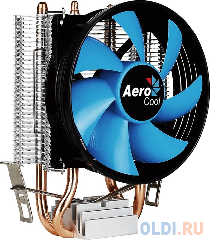Кулер Aerocool Verkho 2 , INTEL/AMD,  TDP 110W, 6mm x2шт, 92x62x142mm, PWM 800-2000rpm, LGA1156/1155/1151/1150/775 AM4/AM3+/AM3/AM2+/AM2/FM2/FM1 фото