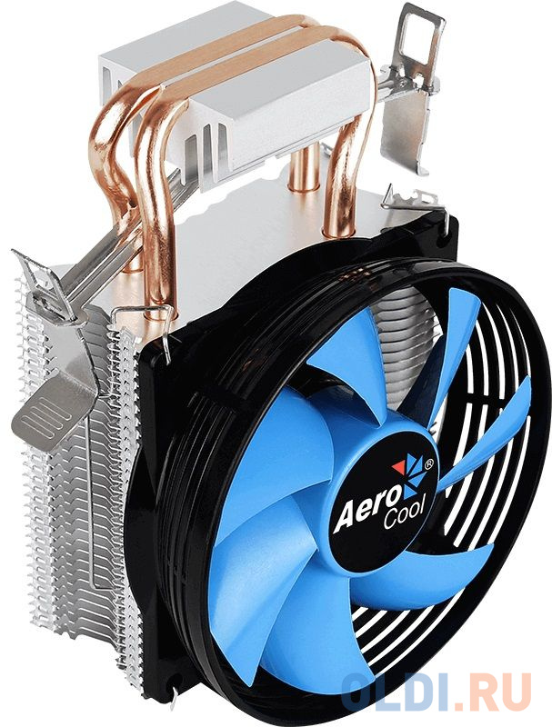 Кулер Aerocool Verkho 2 , INTEL/AMD,  TDP 110W, 6mm x2шт, 92x62x142mm, PWM 800-2000rpm, LGA1156/1155/1151/1150/775 AM4/AM3+/AM3/AM2+/AM2/FM2/FM1 фото
