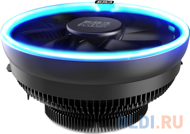 PCCooler E126MB Кулер S775/115X/AM2/2+/AM3/3+/AM4/FM1/FM2/2+ (TDP 92W, вент-р 120мм с PWM, Blue LED FAN, 1000-1800RPM, 26.5dBa) Retail Color Box {48} фото