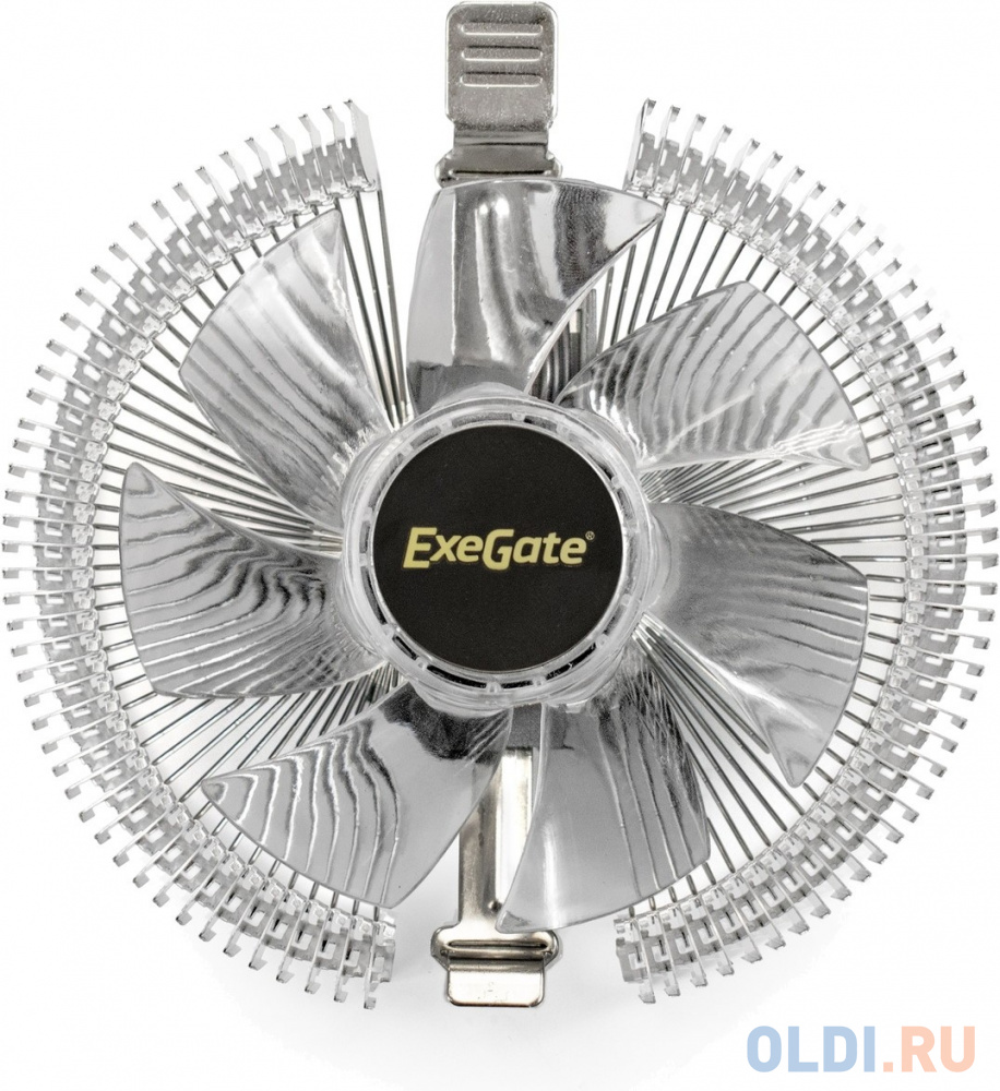 Exegate EX286147RUS Кулер ExeGate Wizard EE91-RED (Al, LGA775/1150/1151/1155/1156/1200/AM2/AM2+/AM3/AM3+/AM4/FM1/FM2/754/939/940, TDP 75W, Fan 90mm, 2 фото
