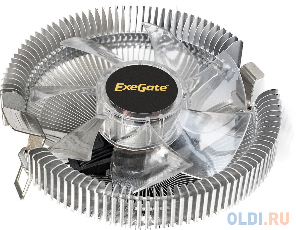 Exegate EX286147RUS Кулер ExeGate Wizard EE91-RED (Al, LGA775/1150/1151/1155/1156/1200/AM2/AM2+/AM3/AM3+/AM4/FM1/FM2/754/939/940, TDP 75W, Fan 90mm, 2 фото