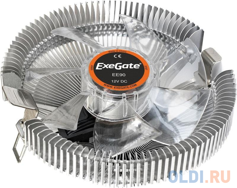 Exegate EX286149RUS  EE90 ExeGate (Al, LGA775/1150/1151/1155/1156/1200/AM2/AM2+/AM3/AM3+/AM4/FM1/FM2/754/939/940, TDP 75W, Fan 90mm, 2200RPM, Hyd