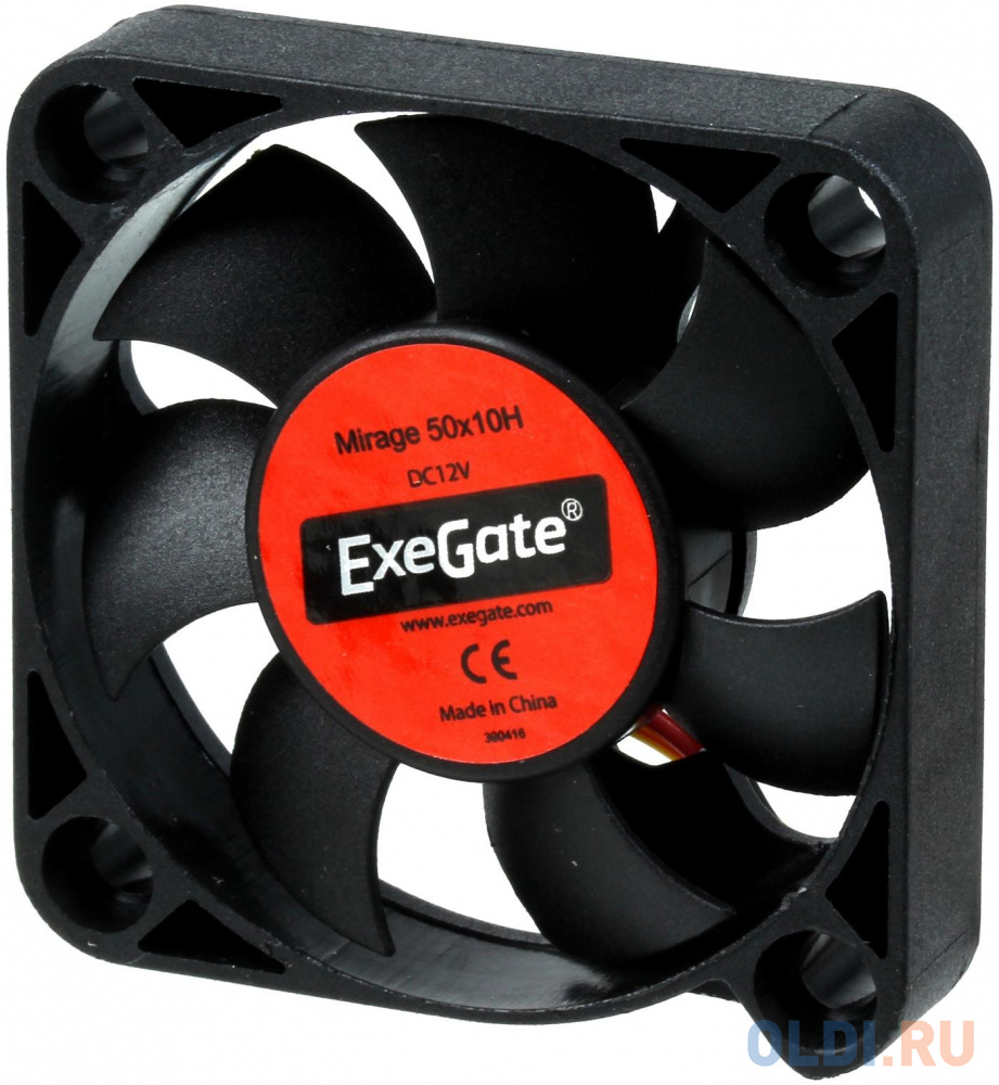 Exegate EX253943RUS Вентилятор для видеокарты Exegate <5010M12H>/<Mirage 50x10H>, 4500 об/мин, 3pin вентилятор xilence [xpf120 r] 120х25mm 12в 3пина ритейл красная крыльчатка