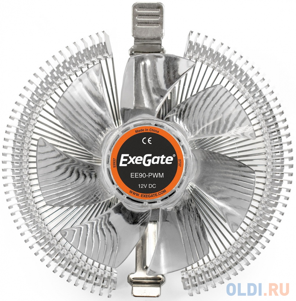 Exegate EX286150RUS Кулер ExeGate EE90-PWM (Al, LGA775/1150/1151/1155/1156/1200/AM2/AM2+/AM3/AM3+/AM4/FM1/FM2/754/939/940, TDP 75W, Fan 90mm, PWM, 800 фото