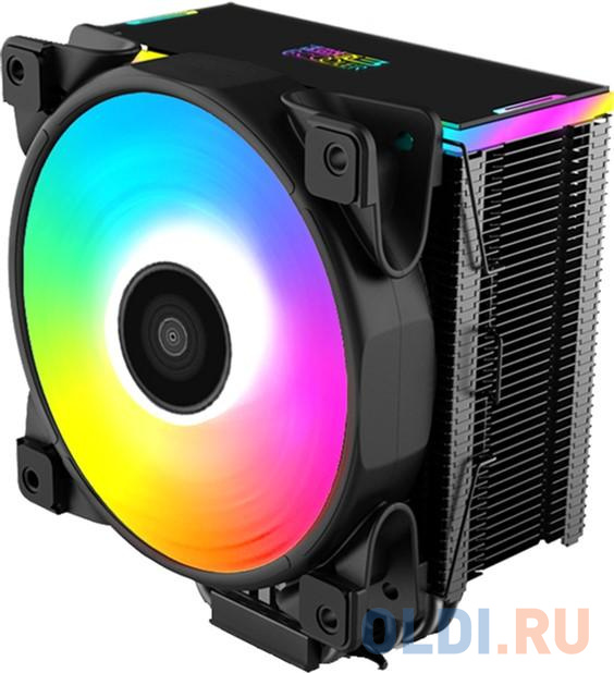 

PCCooler Кулер GI-D56A HALO FRGB LGA2066/2011/1366/115x/775/AM4/3/3+/2/2+/FM1/2/2+ (12 шт/кор, TDP 160W, 120mm PWM VortexPro Addressable RGB FAN, 5 тепловых трубок 6мм, 1000-2000RPM, 29.1dBa)