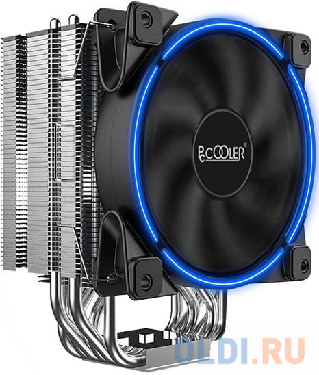 

PCCooler Кулер GI-R66U LGA2066/2011/1366/115X/775/AM4/3/3+/AM2/2+/FM1/2/2+ (12 шт/кор, TDP 240W, 120mm PWM SilentPro Blue LED FAN, 6 тепловых трубок 6мм, 1000-1800RPM, 26,5dBa)