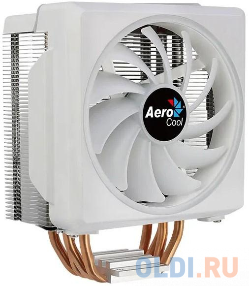 Кулер для процессора Aerocool Cylon 4F WH комплект водяного охлаждения aerocool mirage l360wh универсальный 550w 26 8 макс db 600 1800 rpm 3x120мм 4 pin