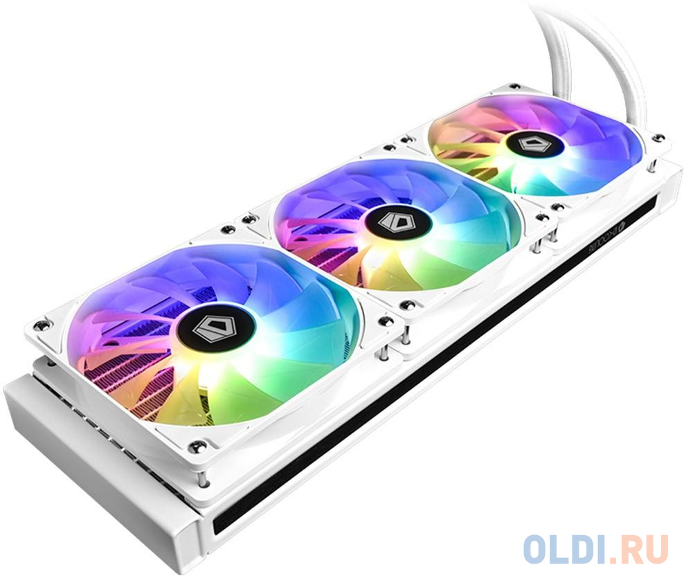 Cooler ID-Cooling ZOOMFLOW 360 X SNOW (White/ARGB) 350W all Intel/AMD, размер 397x120x27 мм - фото 4