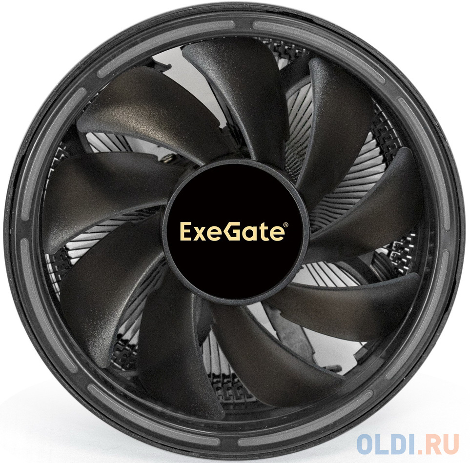 Exegate EX286155RUS Кулер ExeGate Dark Magic EE126A-RGB (Al black coating, LGA775/1150/1151/1155/1156/1200/AM2/AM2+/AM3/AM3+/AM4/FM1/FM2/754/939/940, фото